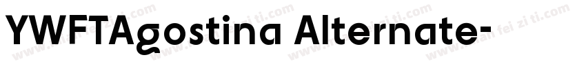 YWFTAgostina Alternate字体转换